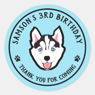 Personalizado Gracias Pegatinas Fiestas Perros