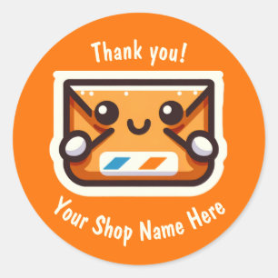 Personalizado Gracias Pegatinas por pequeñas empre