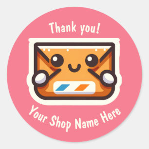 Personalizado Gracias Pegatinas por pequeñas empre