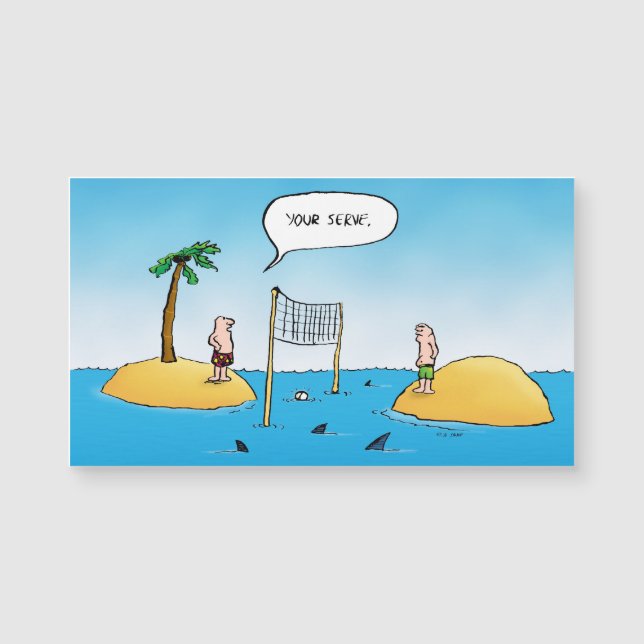 Personalizado gracioso de voleibol de tiburones (Anverso)