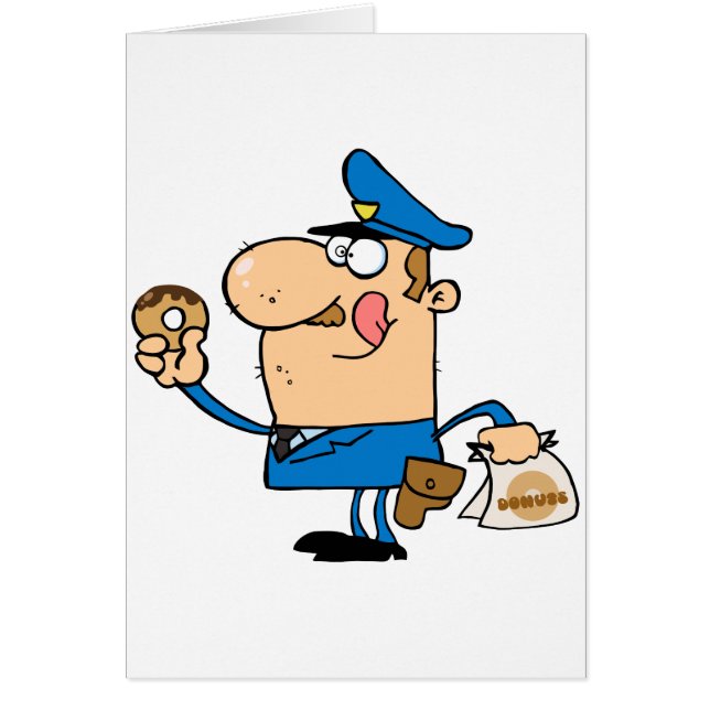 personalizado gracioso poli comiendo donuts (Frente)