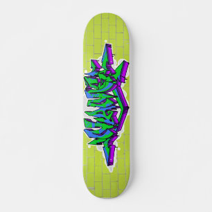 PERSONALIZADO GRAFFITI SKATEBOARD WILDSTYLE*EMAIL