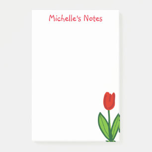 Personalizado grandes notas Post-it® con flor de t