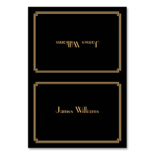 Personalizado Grandes Tarjetas Gatsby Art Deco Bla