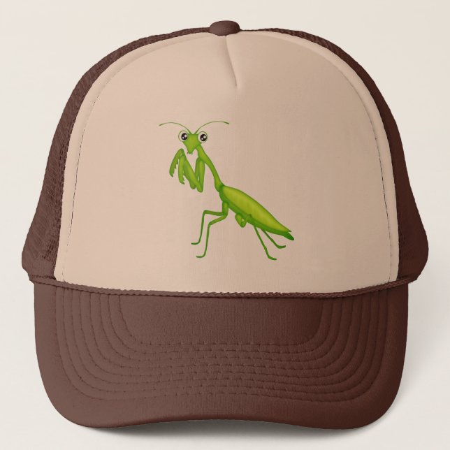 Personalizado Green Praying Mantis Caps y Gorras (Anverso)