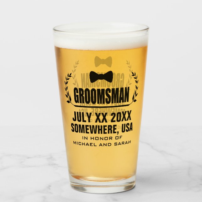 Personalizado Groomsman (Anverso (lleno))