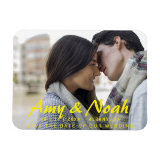 Personalizado Guardar el imán de fecha - Foto y te