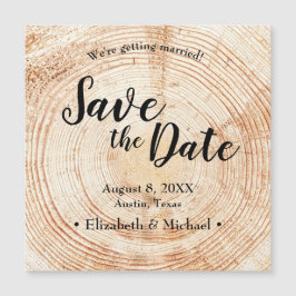 Personalizado Guardar la fecha Impresión Faux Wood