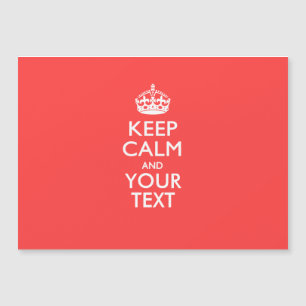 Personalizado GUARDE LA CALMA y su texto en coral