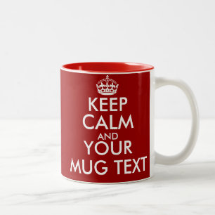 Personalizado guarde las tazas tranquilas con el
