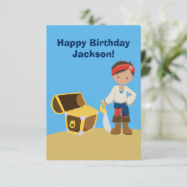 Personalizado Guay Pirate Boy Niños Feliz cumpleañ