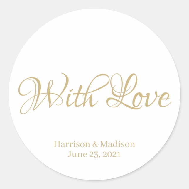 personalizado guión texto Boda regalo pegatinas de (Anverso)