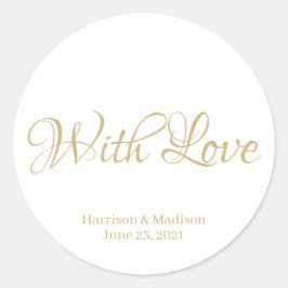 personalizado guión texto Boda regalo pegatinas de