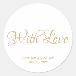 personalizado guión texto Boda regalo pegatinas de