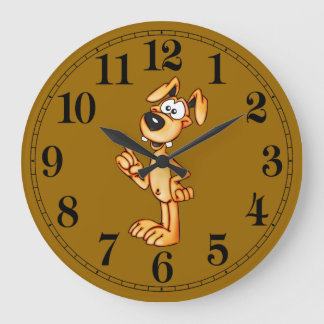 Personalizado habla del reloj de pared de perro