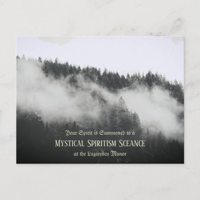 personalizado Halloween antigua invitación (Anverso)