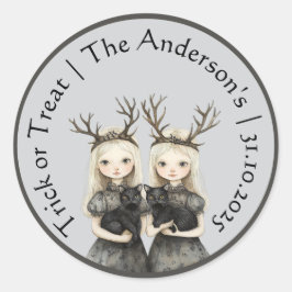 Personalizado Halloween Creepy Pegatina Infantil