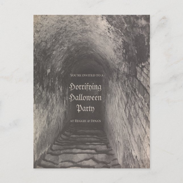 Personalizado Halloween fiesta invitación foto cos (Anverso)