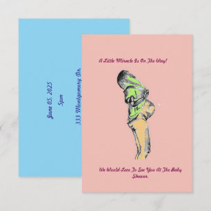 Personalizado Happy mama baby ducha invitaciones