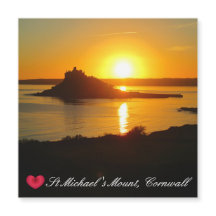 Personalizado Heart St Michaels Monte Cornwall Sun