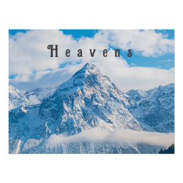 Personalizado Heavens Sky Blue Image texto Poster