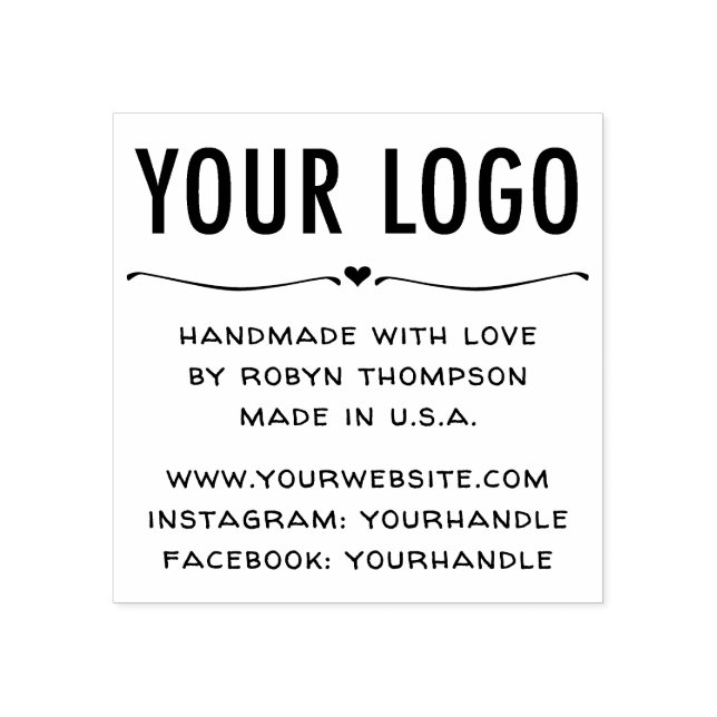 Personalizado hecho a mano con sello de goma de am (Impresión)