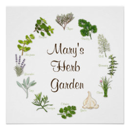 Personalizado Herb Garden Poster