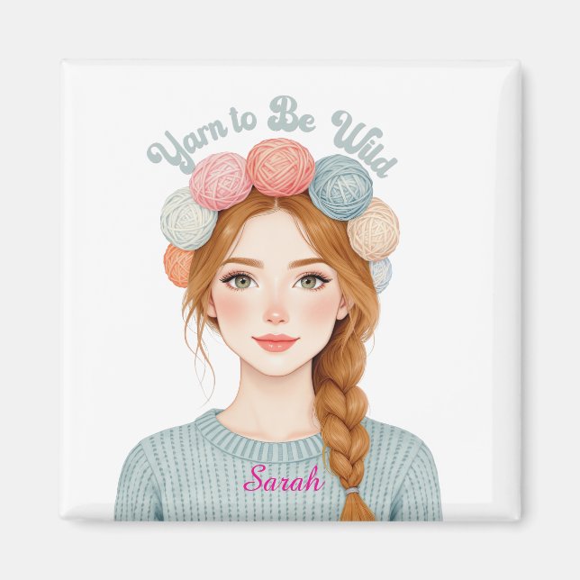 Personalizado | Hilo para ser salvaje Imán (Frente)