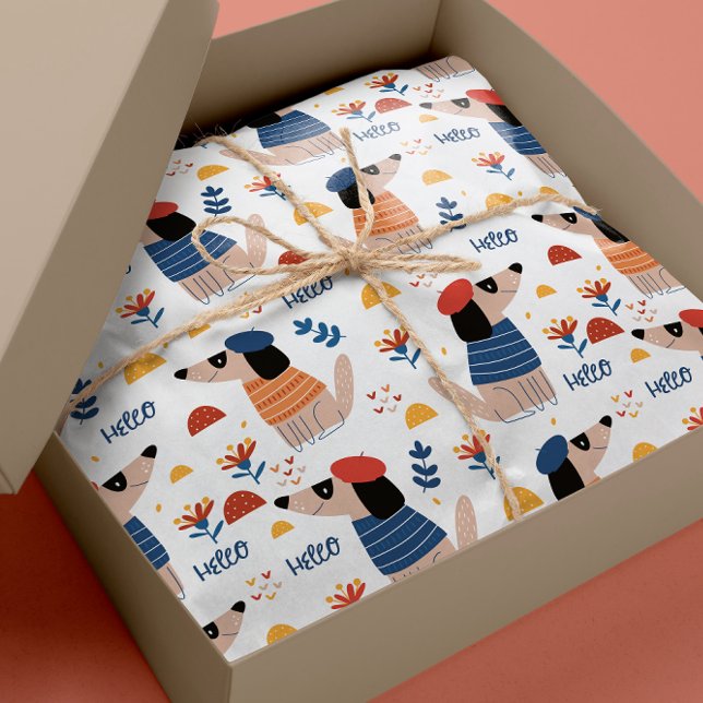 Personalizado Hola perro papel de envoltura de pat (Subido por el creador)