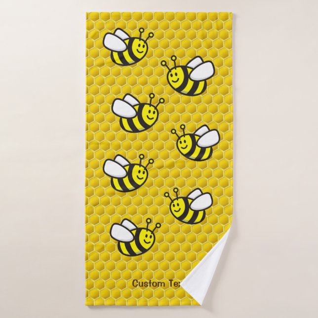 Personalizado Honeybee (Toalla de baño)