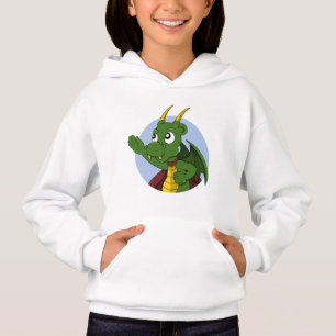 Personalizado hoodie del dragón verde