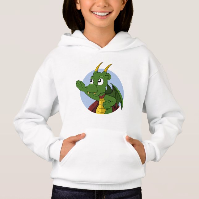 Personalizado hoodie del dragón verde (Anverso)