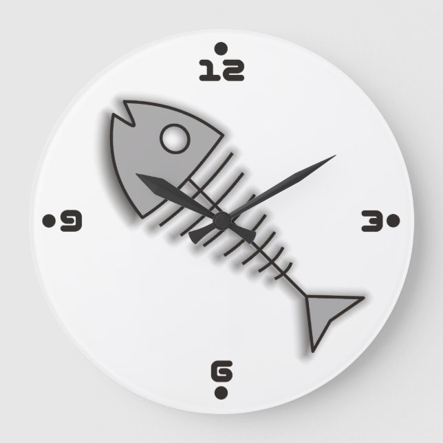 Personalizado Huesos de Pescado Fundido Reloj de M (Anverso)