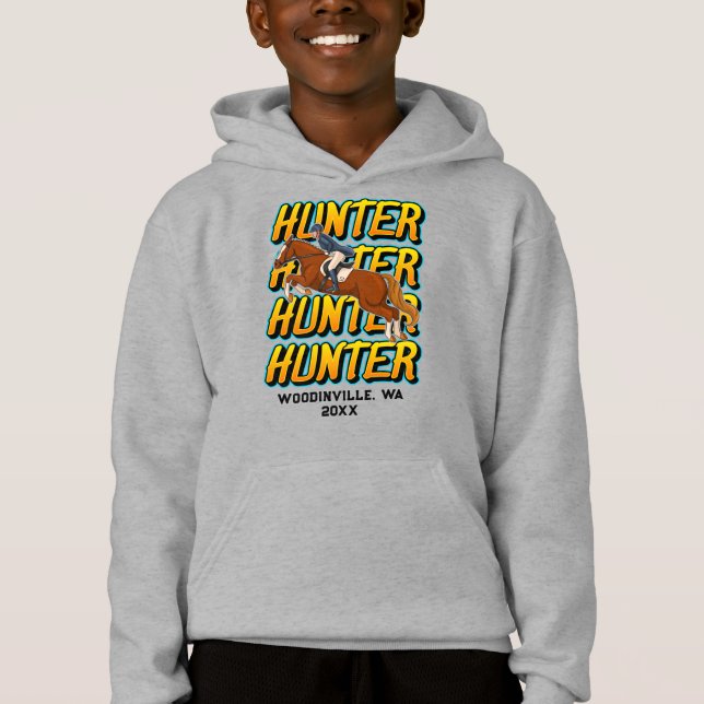 Personalizado Hunter Horse Event o Location Date N (Anverso)