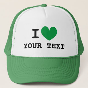 Personalizado I CORAZÓN camionero sombrero con ico