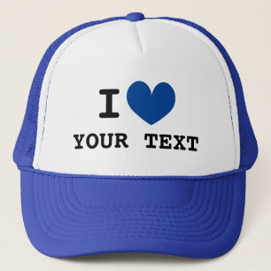 Personalizado I CORAZÓN camionero sombrero con ico