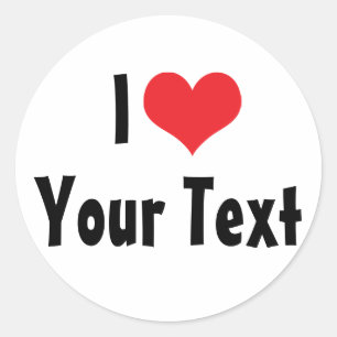 Personalizado I Love Pegatina