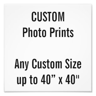Personalizado Impresión fotográfica de 10" x 10" (