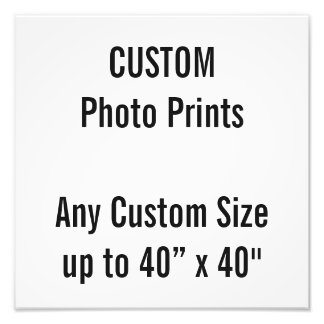 Personalizado Impresión fotográfica de 12" x 12" (