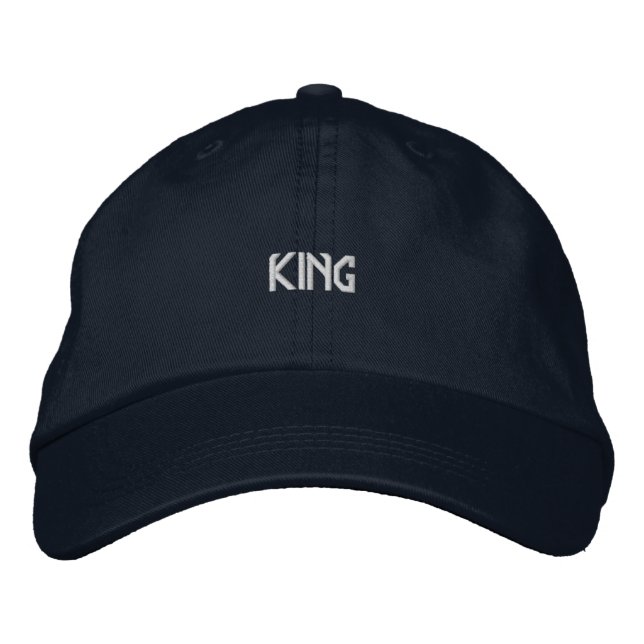 PERSONALIZADO impreso KING hecho de Gorra de algod (Anverso)