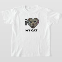 Personalizado infantil "I Heart" Foto y camiseta d