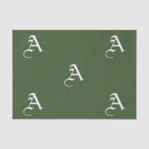 Personalizado INICIAL de papel de tejidos