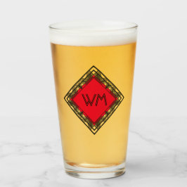 Personalizado Iniciales Elegante Manly Moda Roja N