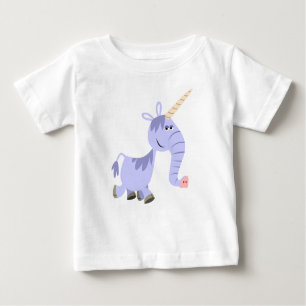 Personalizado inusual de Unicorn Camiseta para beb