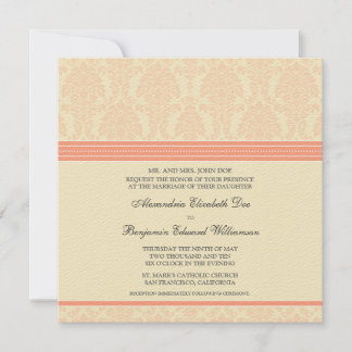 : personalizado: Invitación a la boda del Damasco 