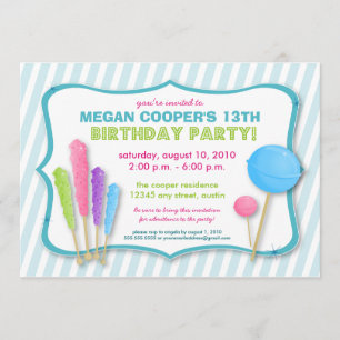 : personalizado: Invitación a la fiesta de cumplea