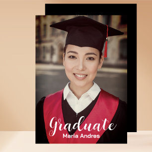 Personalizado invitación de retrato de graduación