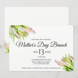 Personalizado, invitación del brunch del día de