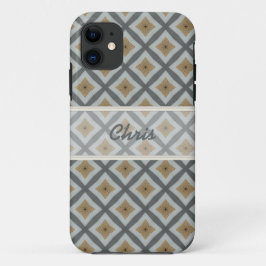 Personalizado Iphone Brown Gray funda