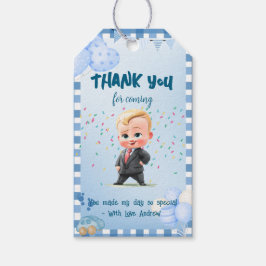 Personalizado Jefe Bebé Gracias Tarjeta Etiqueta F